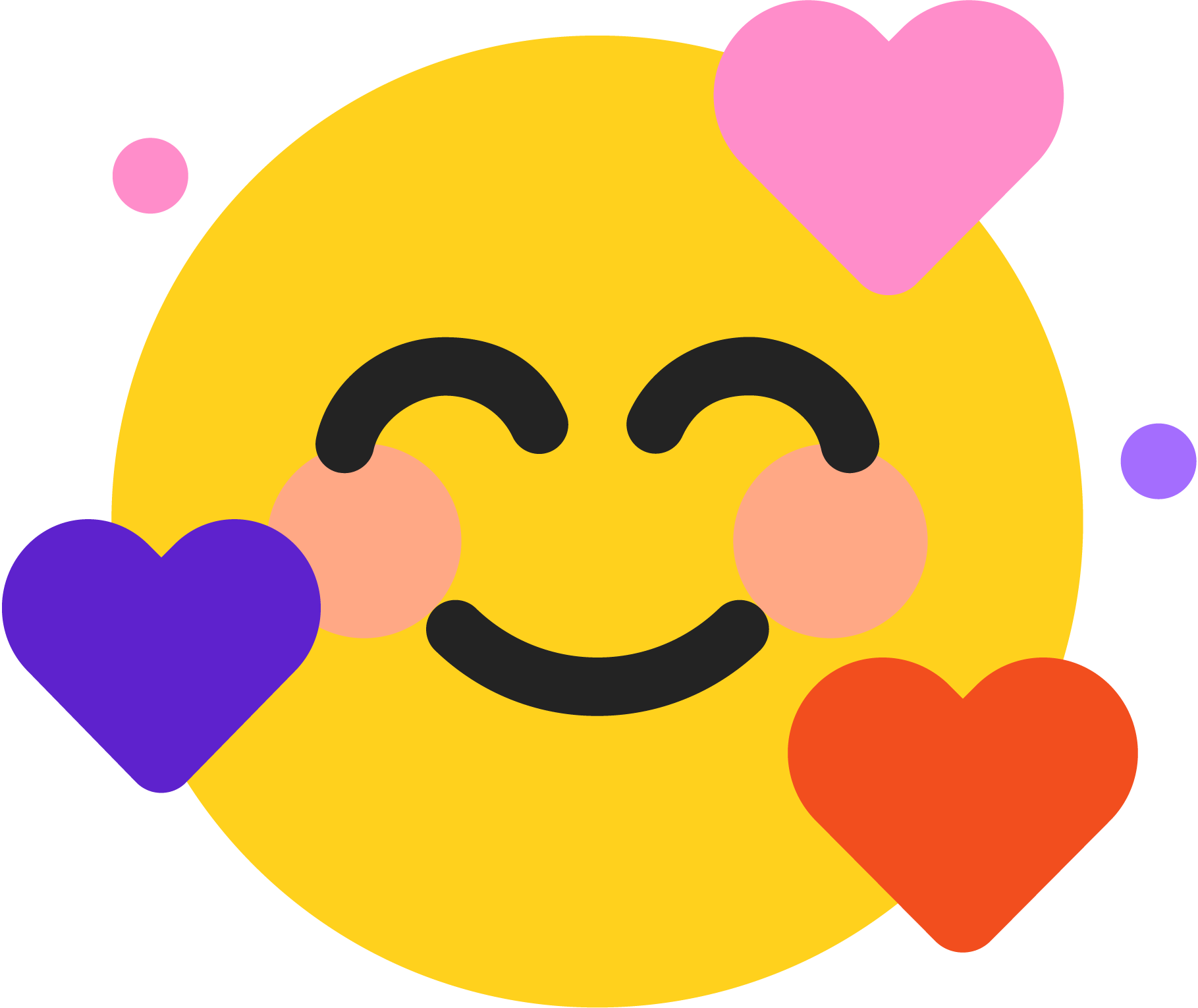 Happy Emote with Hearts
